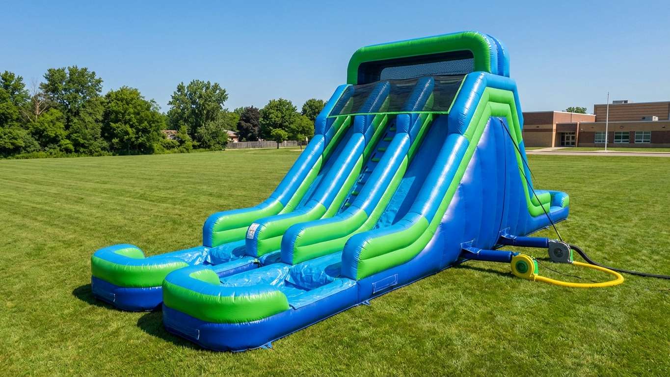 Double Lane Water Slides: Rental Fleet Buying Guide