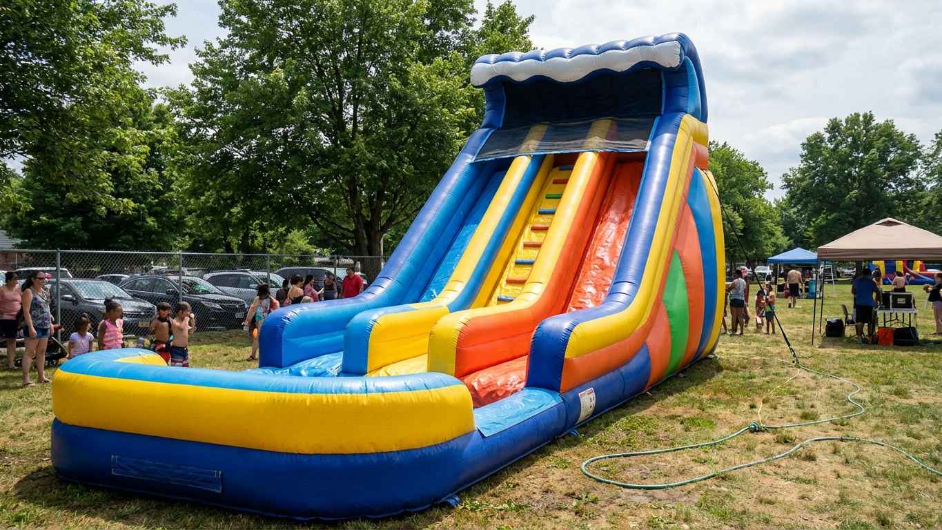 Triple Lane Water Slides: Event Operator's Rental Guide