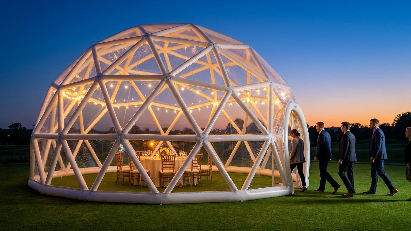 Blow-Up Domes: The Portable Event Shelter That Works in Any Season