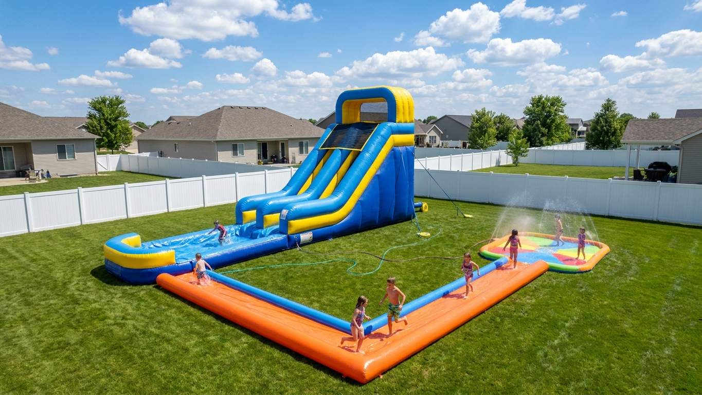 How to Build a Backyard Water Park Package That Books All Summer