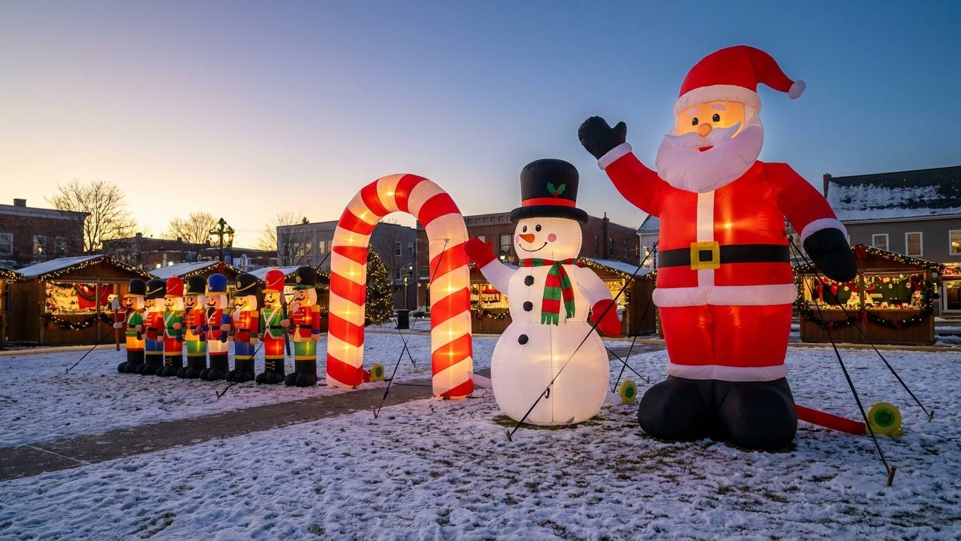Christmas Inflatables: How to Source, Size, and Profit from Commercial Holiday Displays