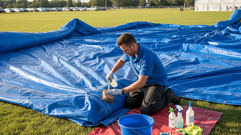 How to Clean Inflatable Water Slides: Products, Methods, and Protocols for Rental Operators