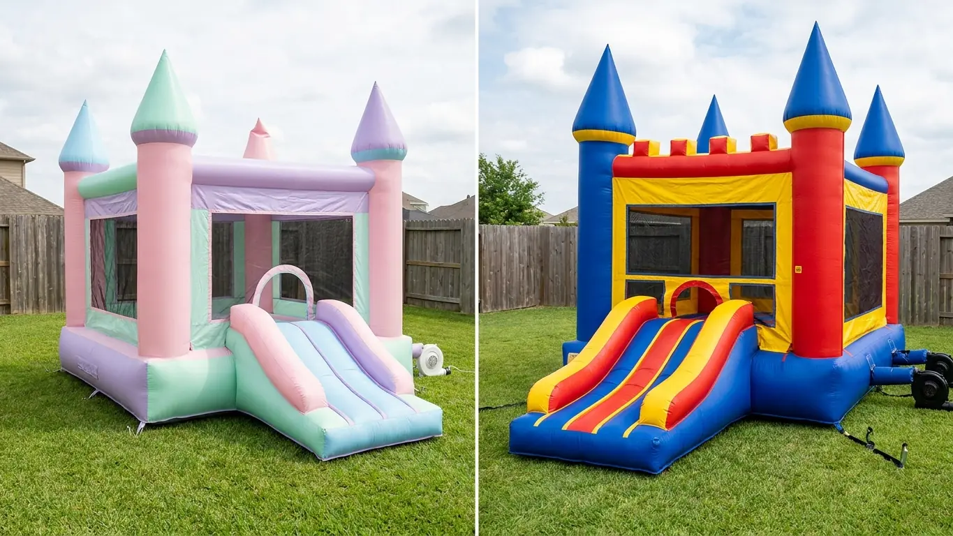 Domestic Bouncy Castle With Slide vs Commercial: B2B Guide