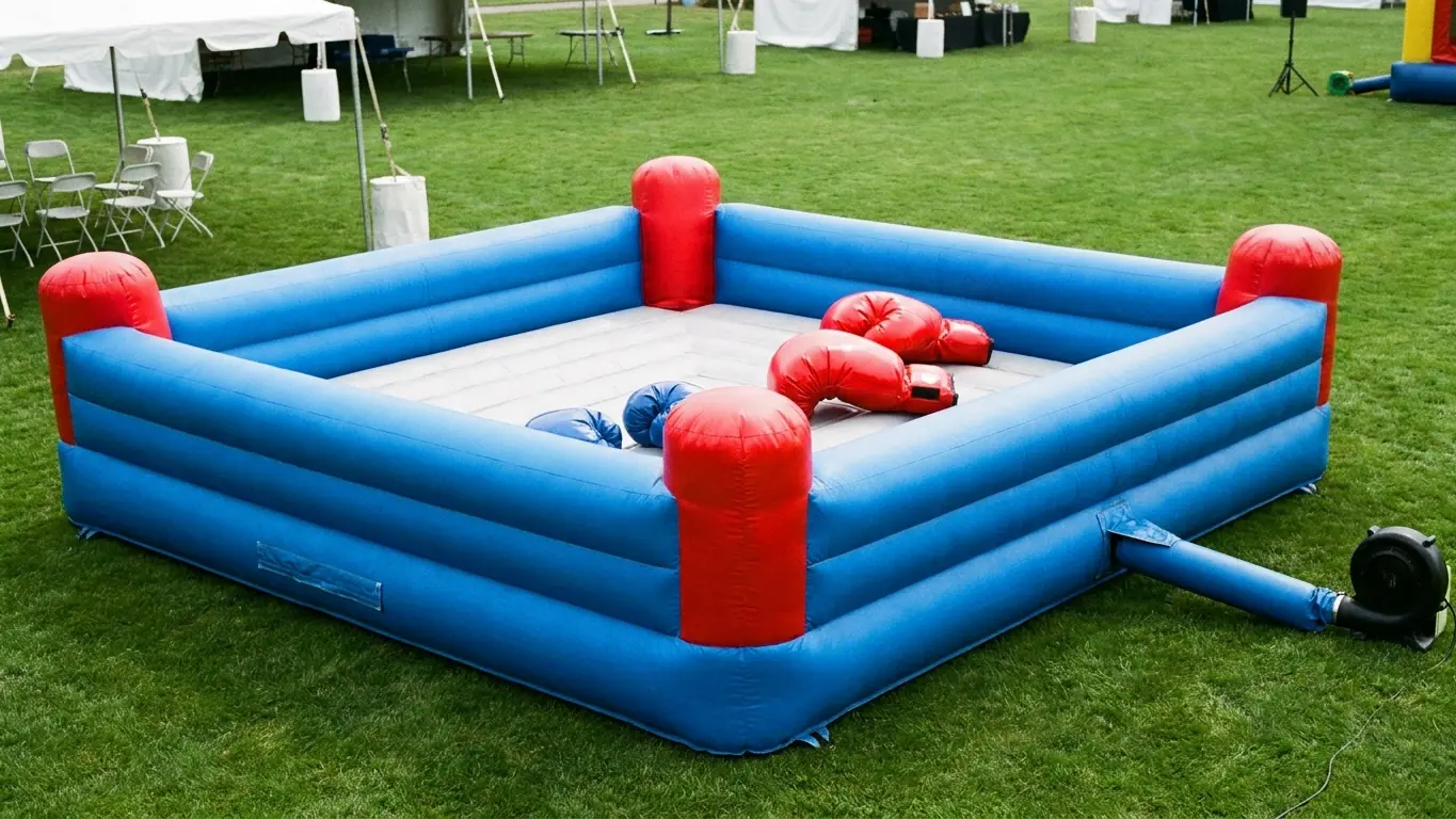 Inflatable Boxing Ring: Oversized Glove Game for Rental Operators