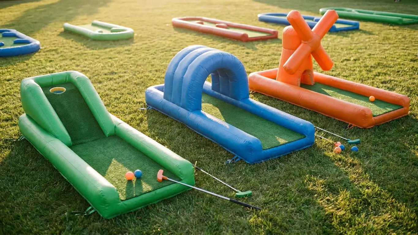 Inflatable Mini Golf Course: Portable Holes for FEC & Event Rentals
