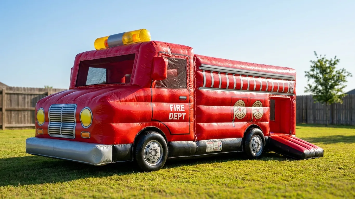 Fire Truck Bounce House: Themed Vehicle Bouncer Fleet Guide