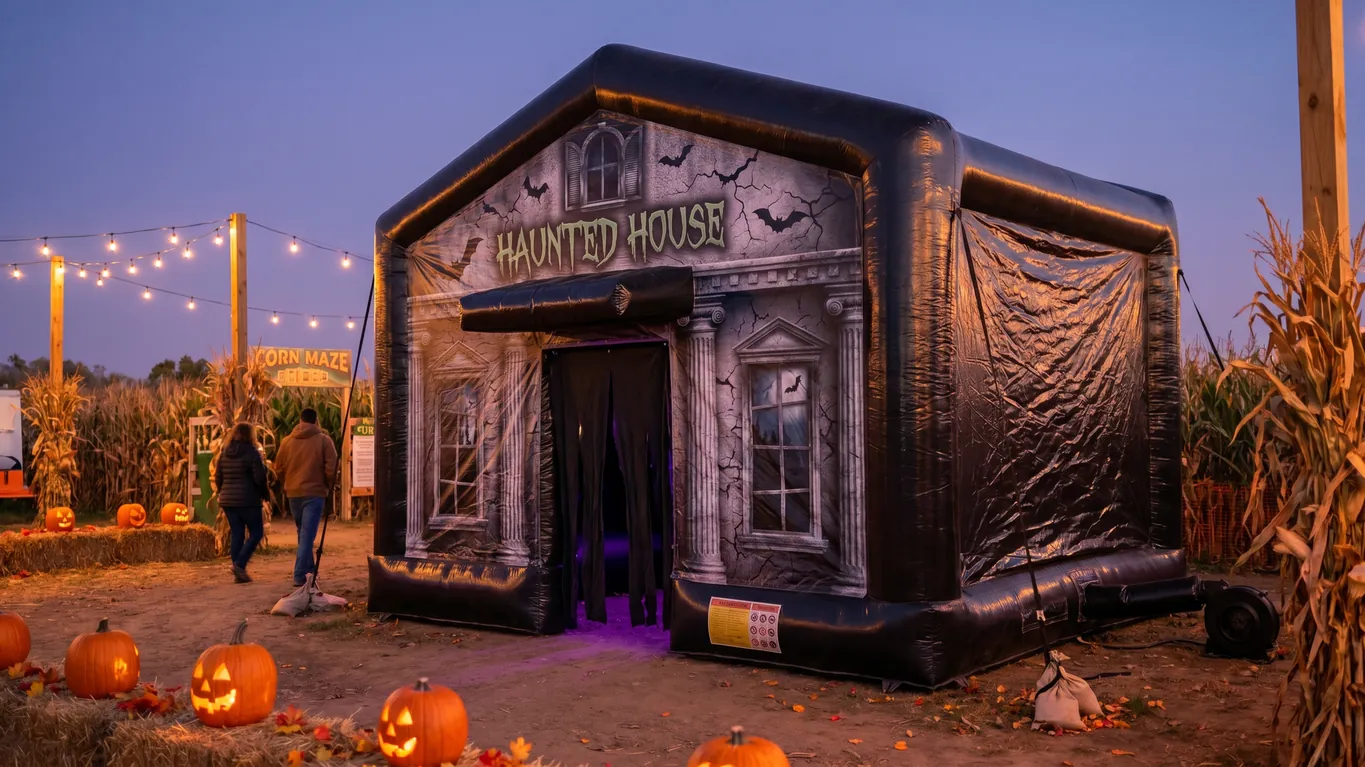 Inflatable Haunted House: Halloween Walk-Through Maze Attraction Guide