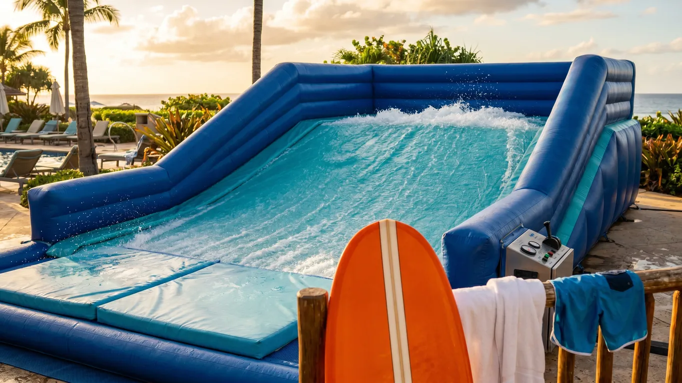 Inflatable Surf Simulator: Portable Wave Rider for Resorts & FECs