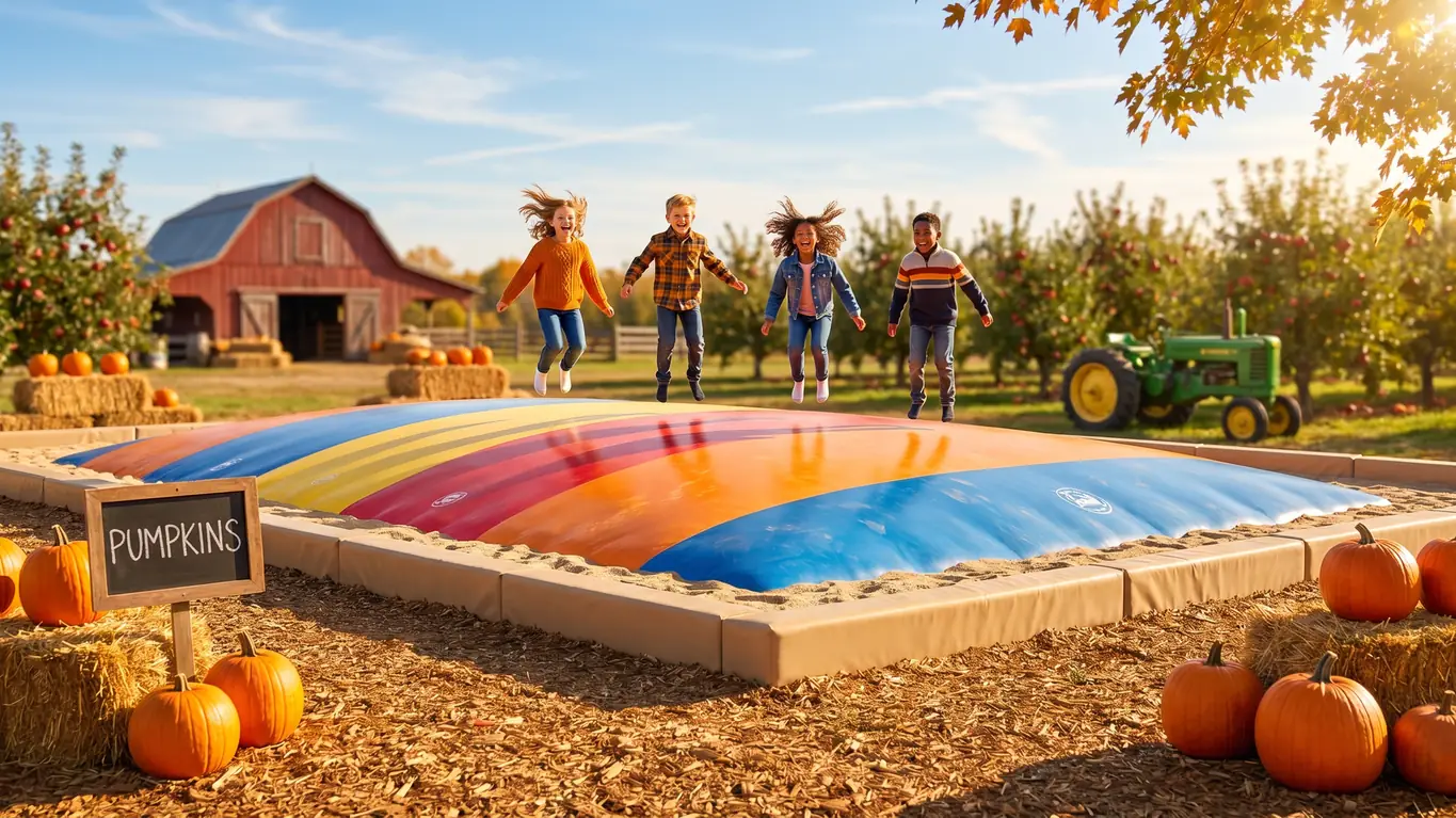 Inflatable Jumping Pillow: Pumpkin Patch & Agritourism Farm Attraction Guide