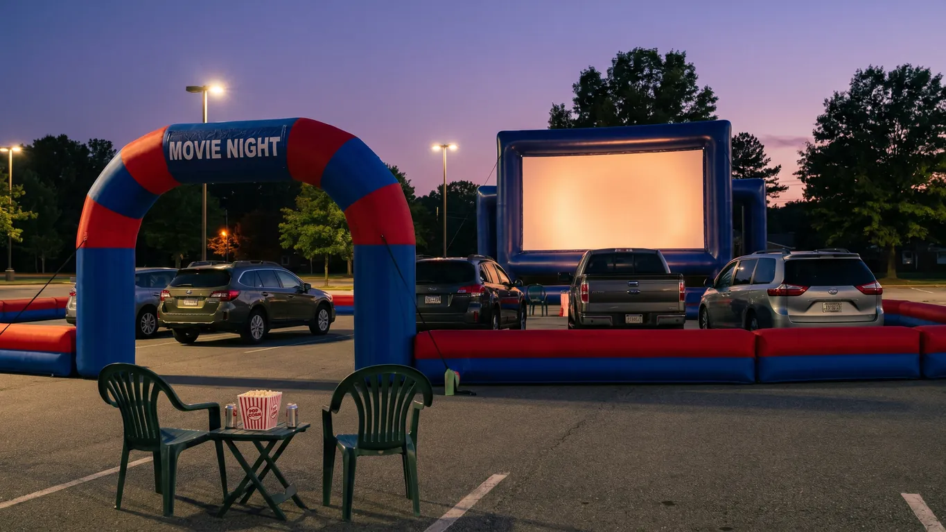 Inflatable Drive-In Movie Theater Setup: Complete Outdoor Cinema Package Guide