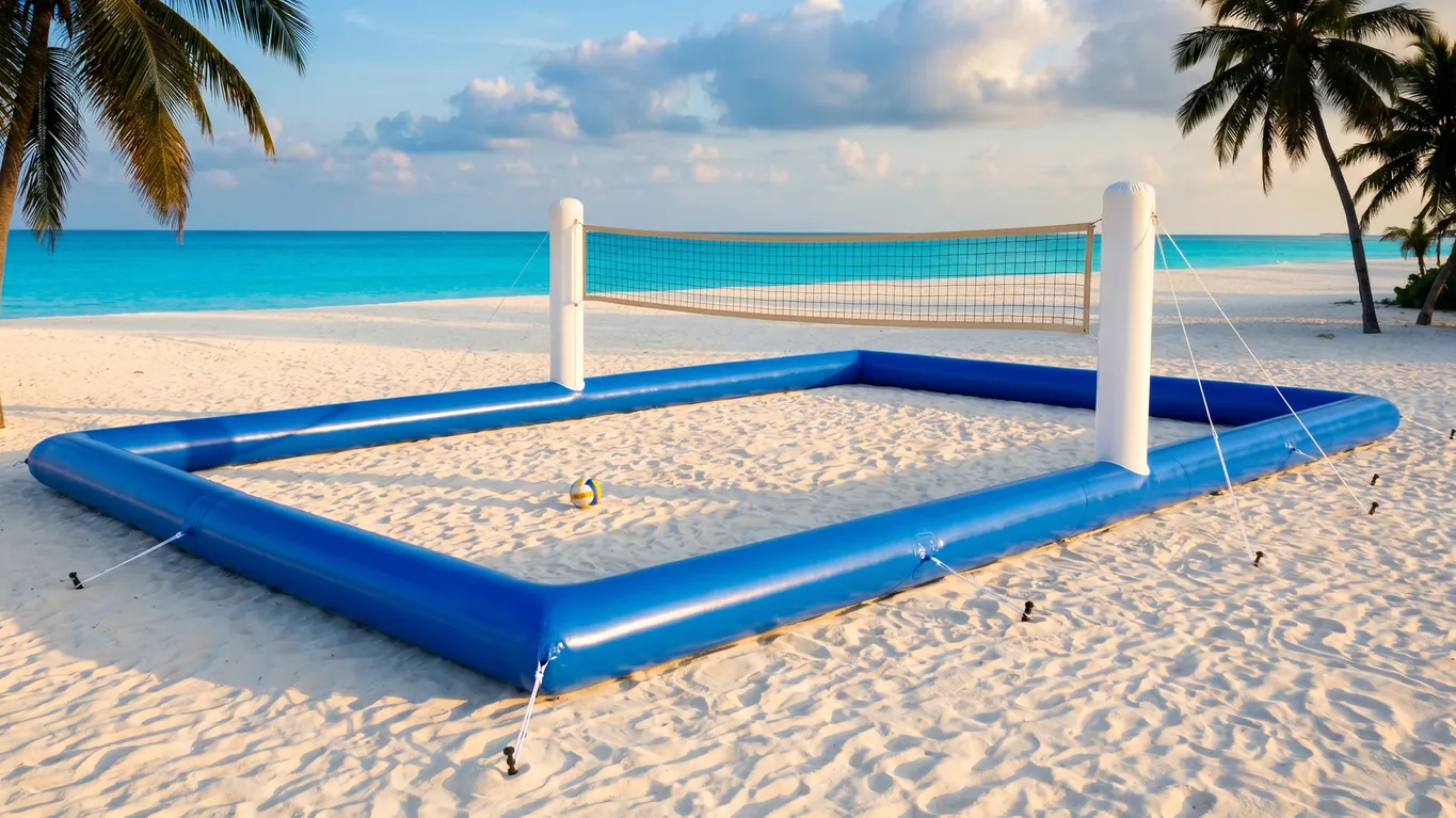 Inflatable Beach Volleyball Court: Beach Club & Resort Sand Sport Setup Guide