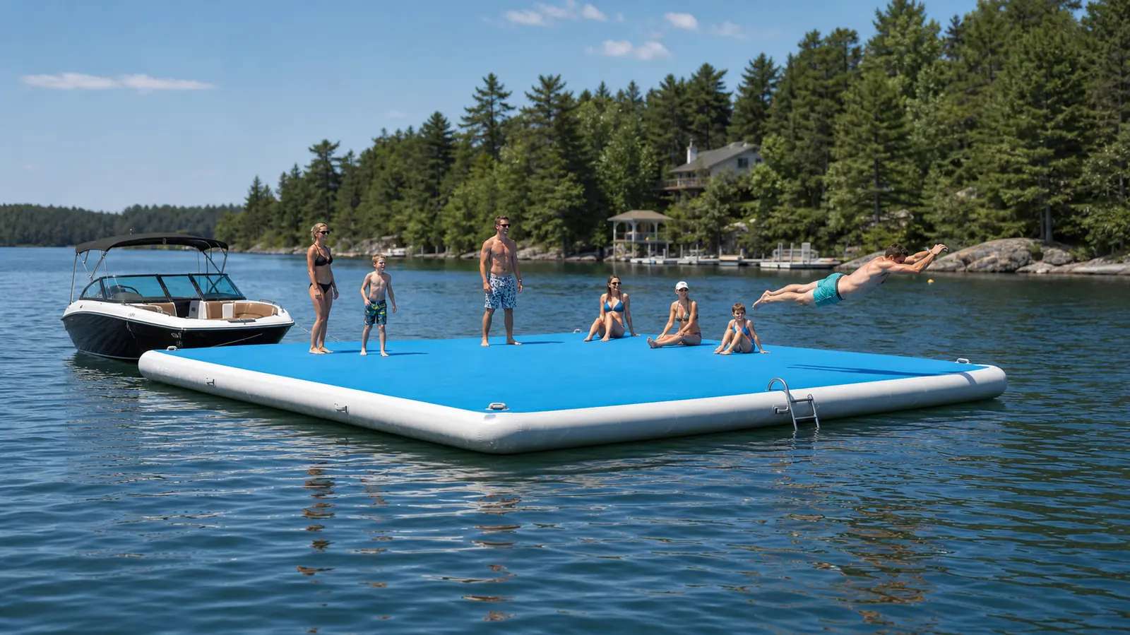 Inflatable Floating Dock: How to Spec a Real Swim Platform, Not a Lounging Mat