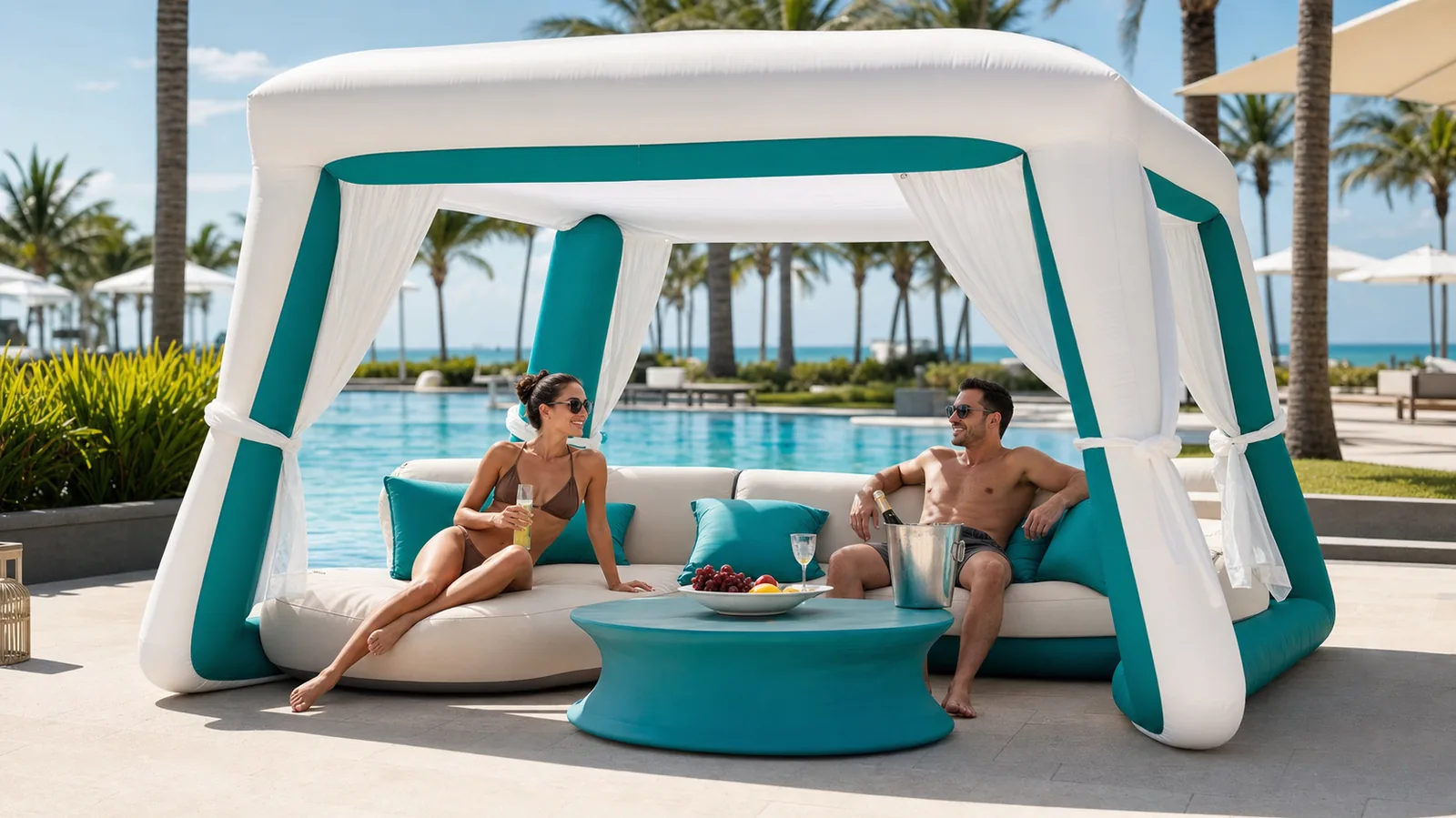 Inflatable Cabana Buyer's Guide: Branded Beach & Pool Shade Lounges That Earn