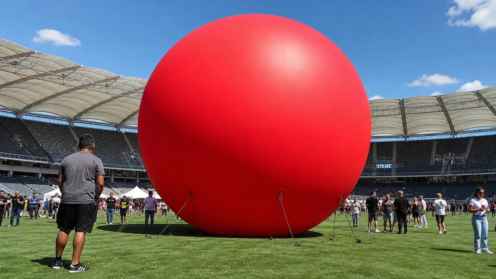 Giant Inflatable Ball: The Simplest Large-Format Brand Surface for Ground Display