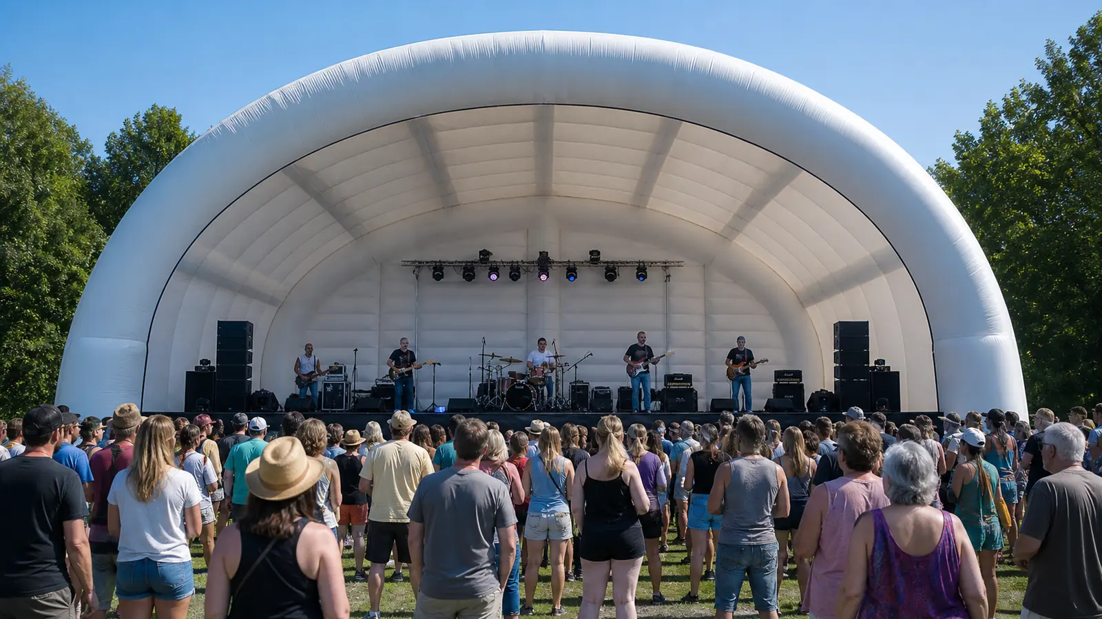 Inflatable Stage Canopy: The Event Stage Cover That Goes Up in Under an Hour