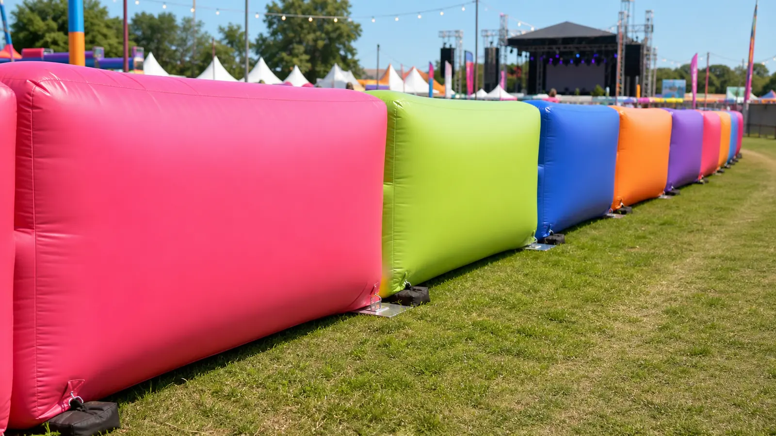 Inflatable Crowd Barrier Guide for Event Pros