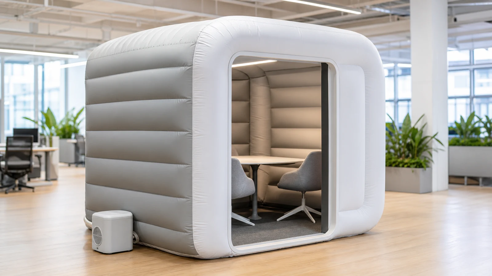 Inflatable Meeting Pod: Portable Private Work Space