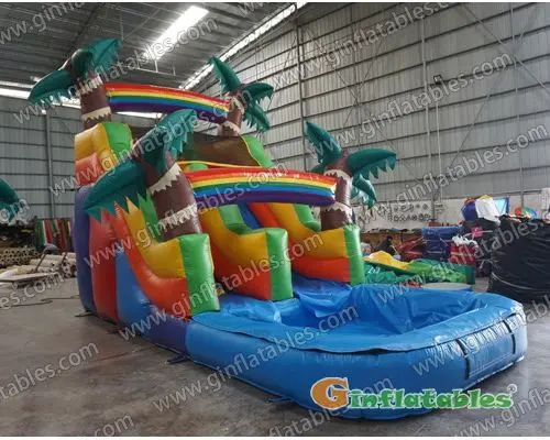 Jungle water slide inflatable
