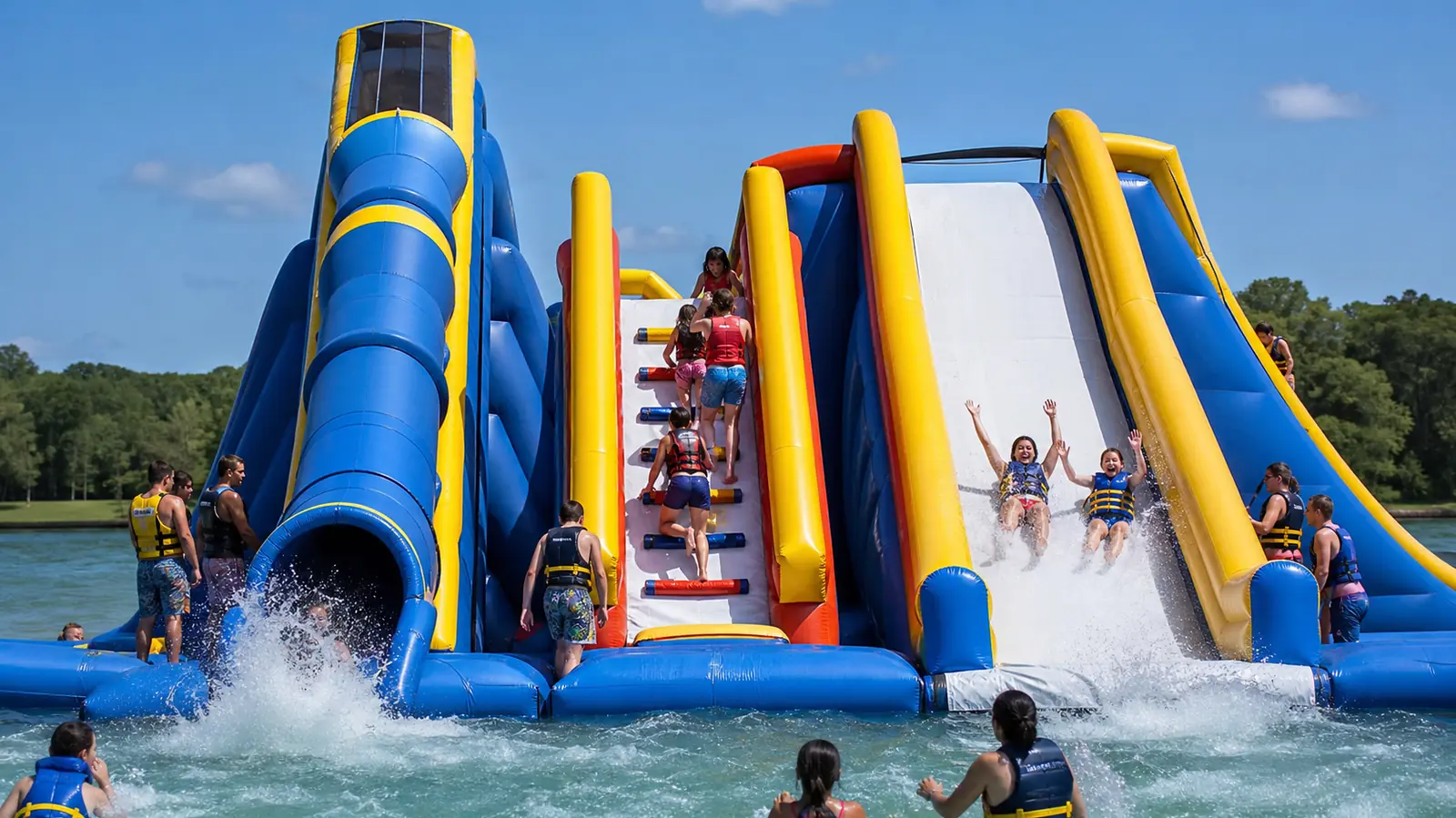 Waterpark Slide Features Compared: Fiberglass vs Inflatable, Tube vs Open, Commercial Sizing Guide