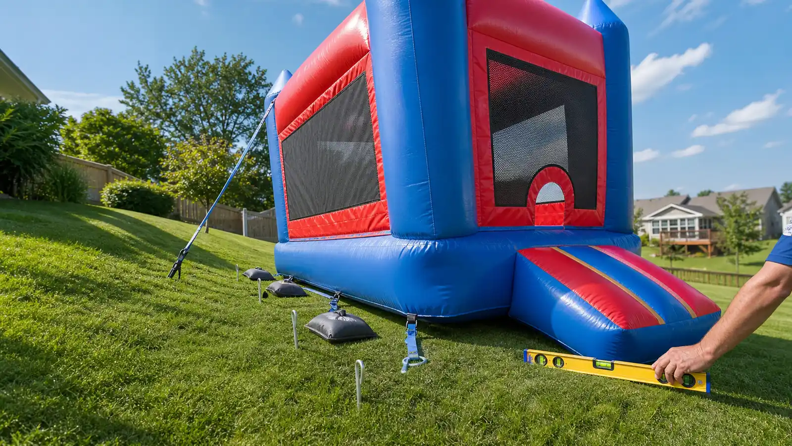 Bounce House on a Slope: How Much Grade Is Too Much?