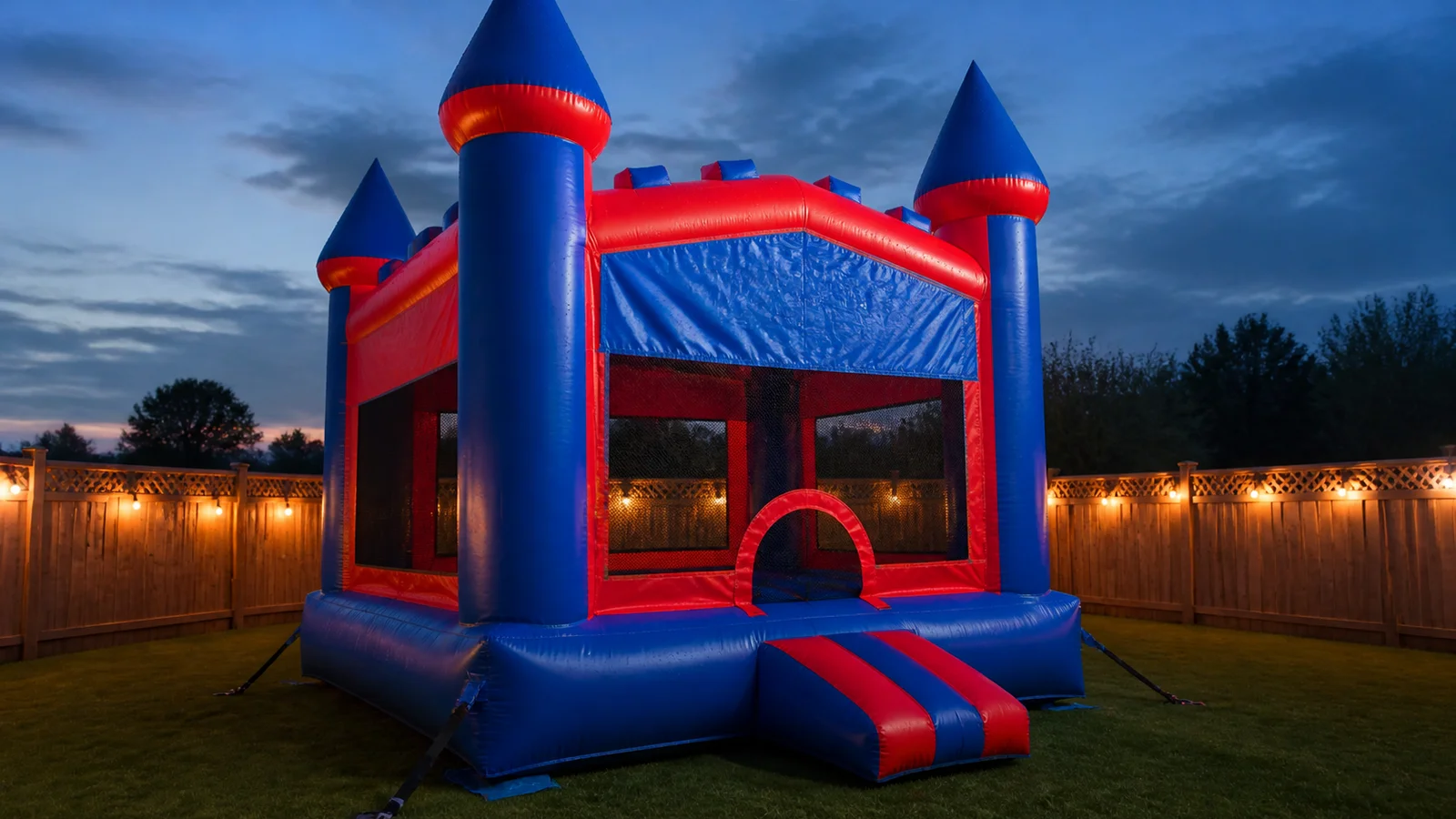 Can Inflatables Stay Up Overnight? Rain, Dew & Security Considerations