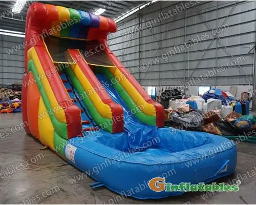 Inflatable Rainbow Water Slide