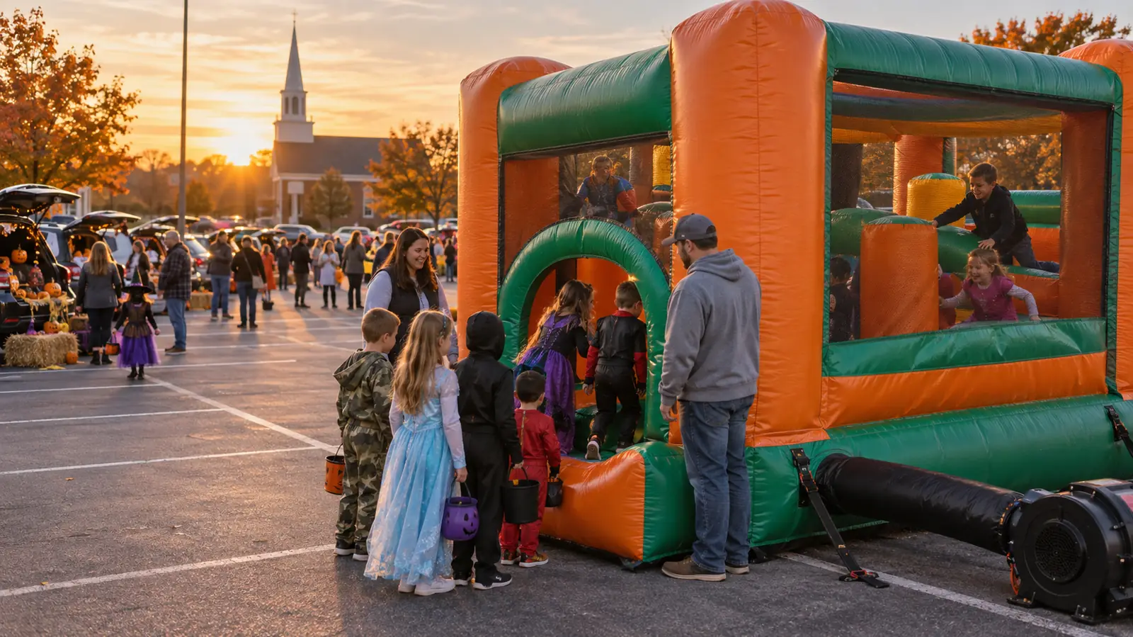 Church Event Inflatables: VBS Week, Fall Festivals & Trunk-or-Treat Setups