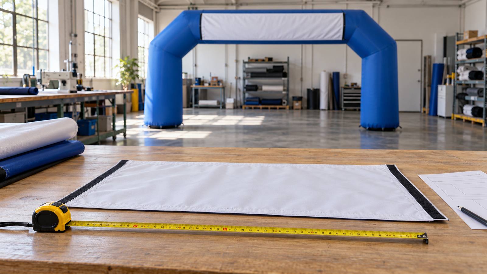 Inflatable Arch Replacement Banner: Measuring & Ordering