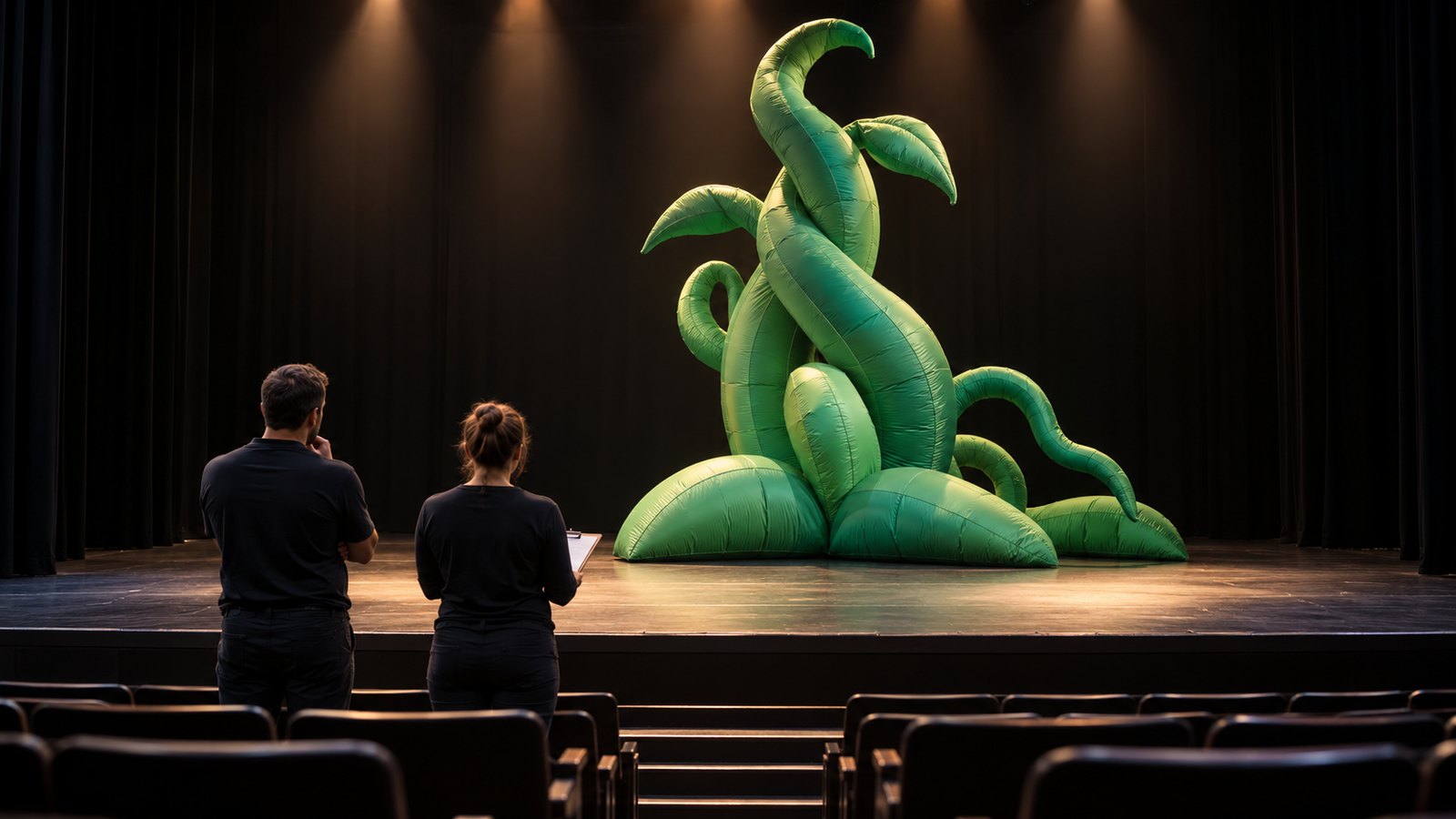 Inflatable Stage Props: Reveal, Clear and Reset Performance