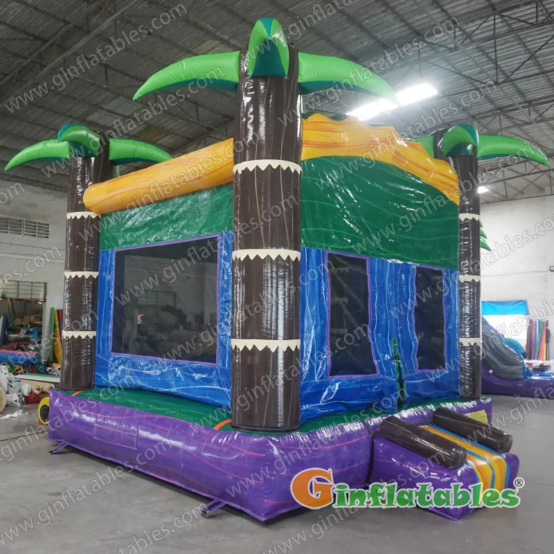 Palm tree bounce house