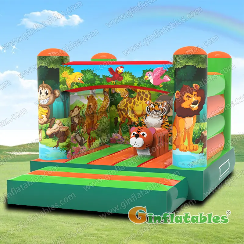 Jungle bounce house