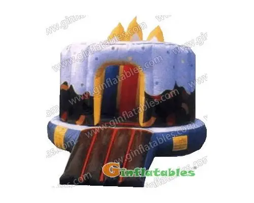 11' Inflatable birthday cake mini bouncer