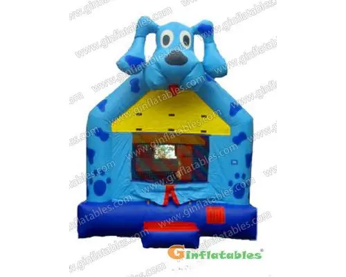 4m Blue Dog Bouncer Party Toys