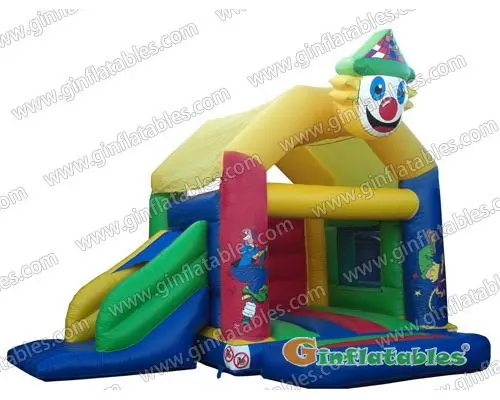 18ftL Clowns Bouncy Castle Slide