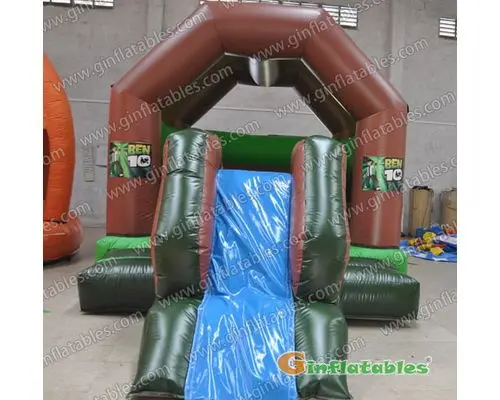 18ftL Ben10 bounce slide inflatable combo