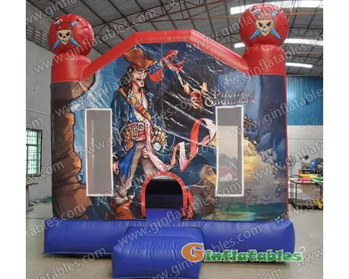 Inflatable pirate bounce house