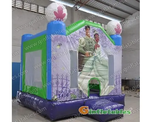 Princess and frog bounce houses