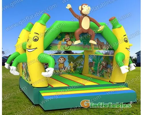 Monkey jumping castle inflatable