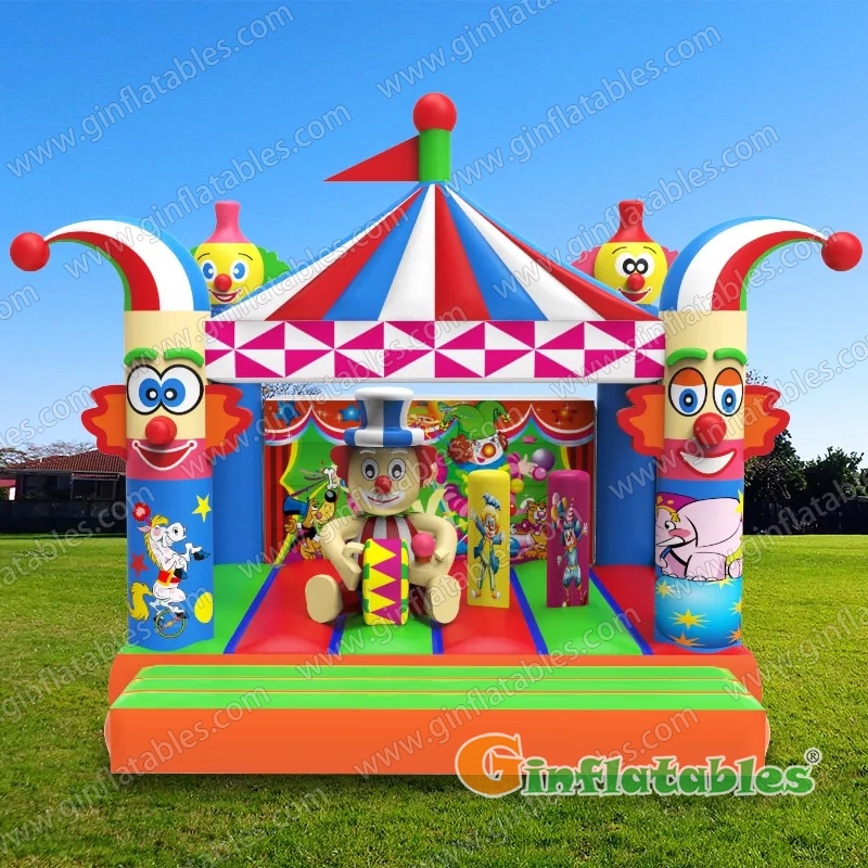 15ftL Circus bounce house combo