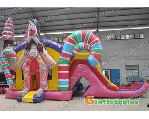 29 ft L Inflatable candy house combo