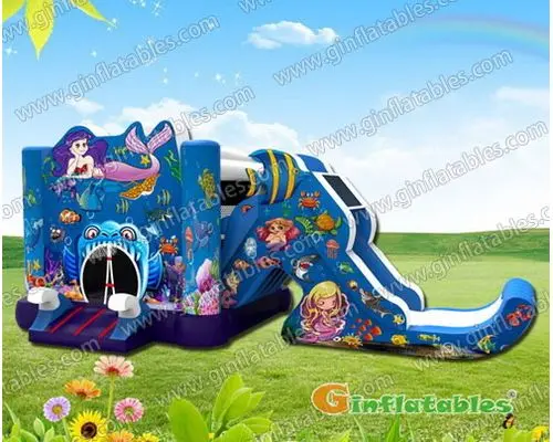 Mermaid bouncer with slide