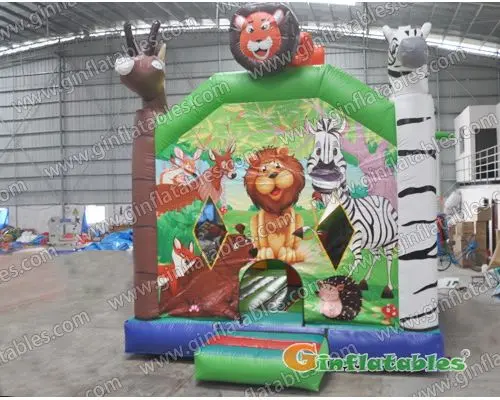 20 ft Inflatable jungle bounce combo