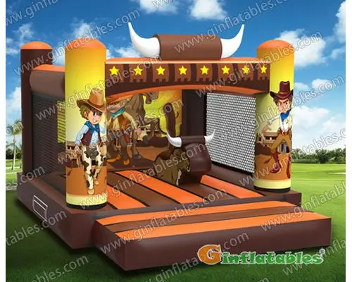 Cowboy bounce house