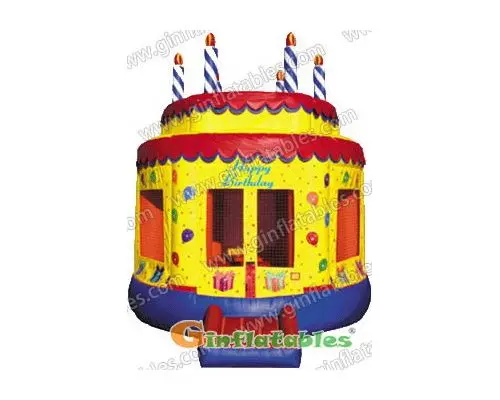 15' Diameter Birthday cake bouncer house
