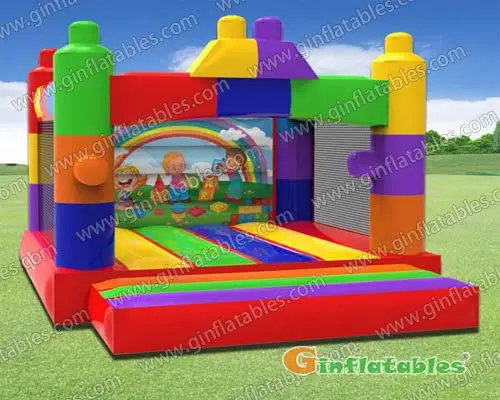 Building blocks for kids/adults bounce house