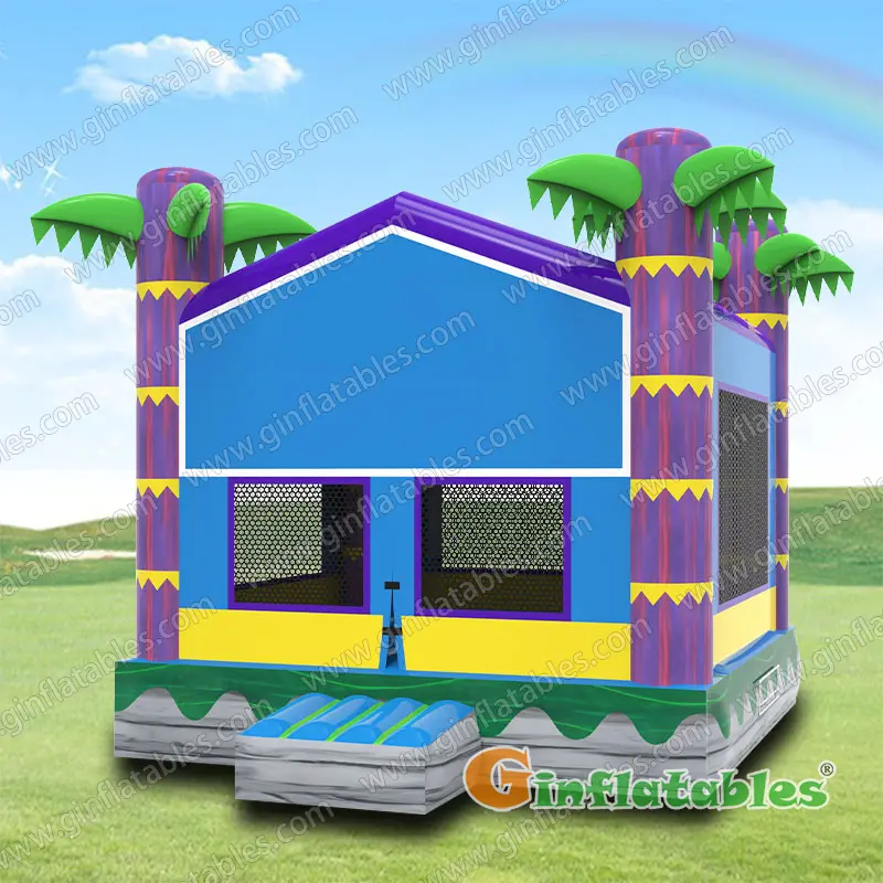 Palm tree bounce house