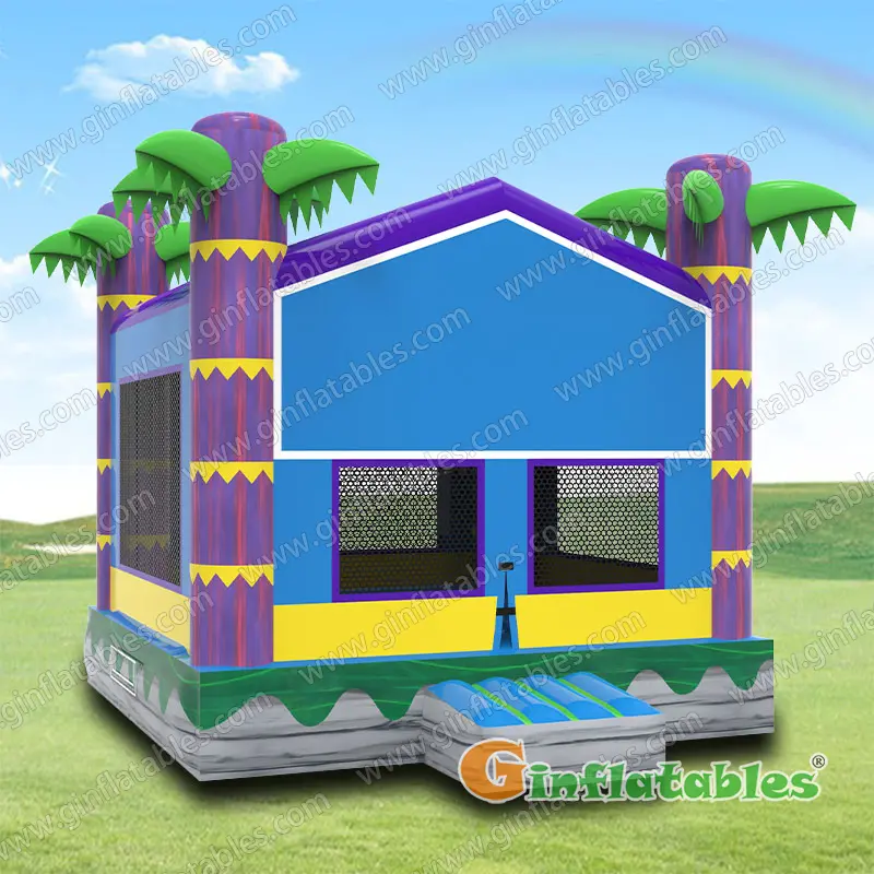 Palm tree bounce house