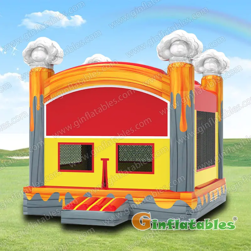 Volcano bounce house