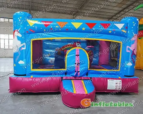 Indoor unicorn bounce house