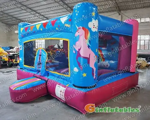 Indoor unicorn bounce house
